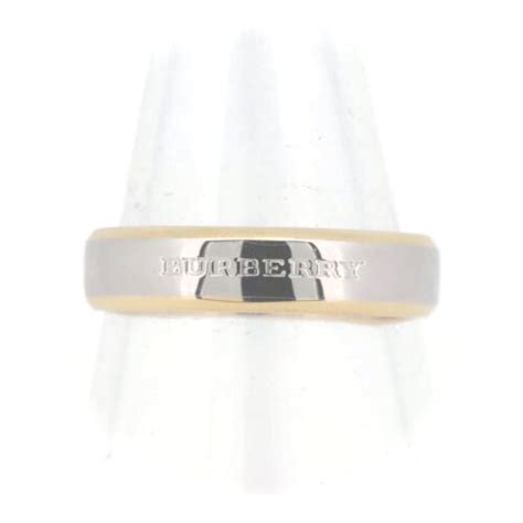 burberry platinum 900 18k yellow gold ring|Burberry .